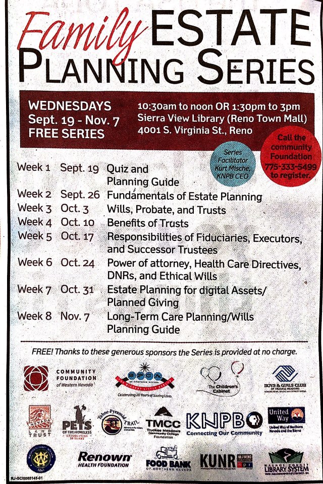 2018 Family Estate Planning Series